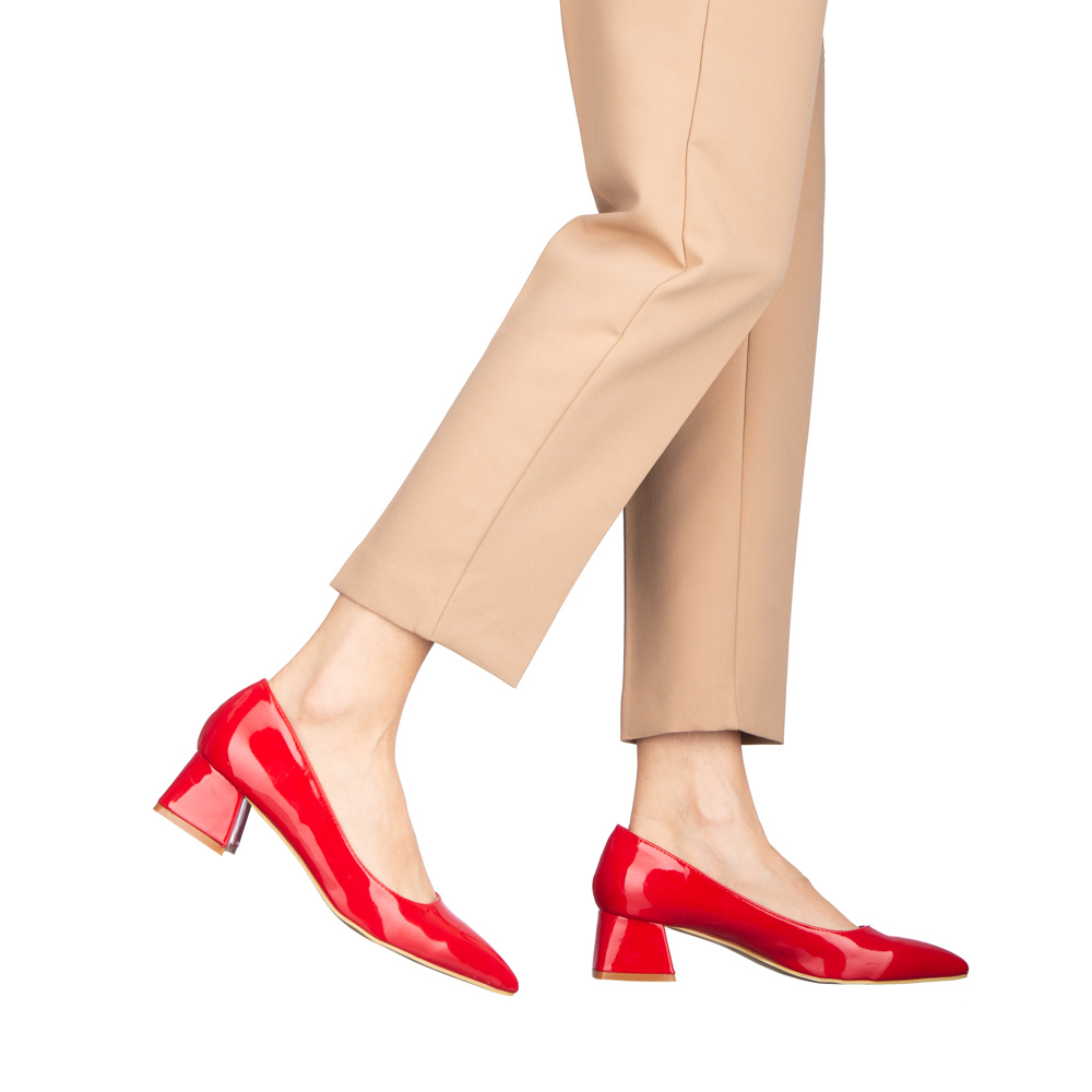 Γυναικεία παπούτσια  Nadyna κόκκινα, 4 - Kalapod.gr
